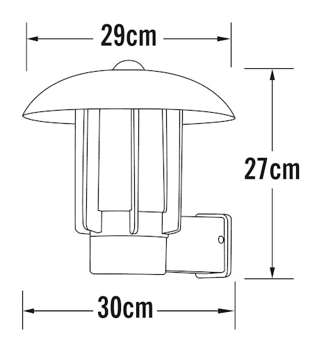 Konstsmide Wandleuchte Heimdal, versch. Farben