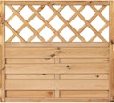 Vorschaubild T&J Maxi Massivzaun Ranki 100 x 90 cm