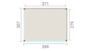 Vorschaubild Weka Design Pavillon Lumley - 400 x 300 cm