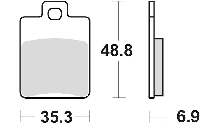 TRW Bremsbelag Typ Organisch Standard mit ABE, Bremsbelag "MCB 695" Satz