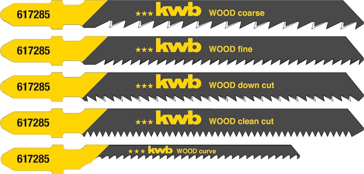 kwb 5 Stichsägeblätter Holz 617285