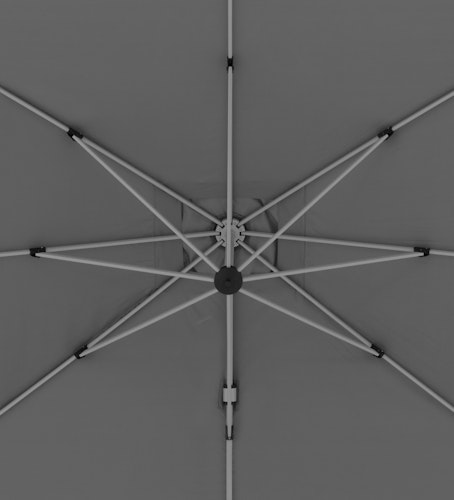 doppler Pendelschirm ACTIVE 350 x 260, Aluminium Grau / 100 % Polyester 200 g/m²