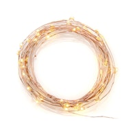 Konstsmide Weihnachtsbeleuchtung  LED Tropfenlichterkette 50 bernsteinfarbene Dioden