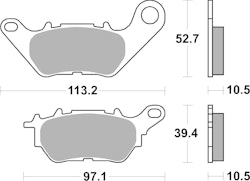 SBS Bremsbelag 932HF Street Ceramic