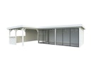 Vorschaubild Palmako Gartenhaus Connect Lenna 33,2 m² Set 720 Slide Plus mit Isolierglas-Schiebetüren - 28 mm