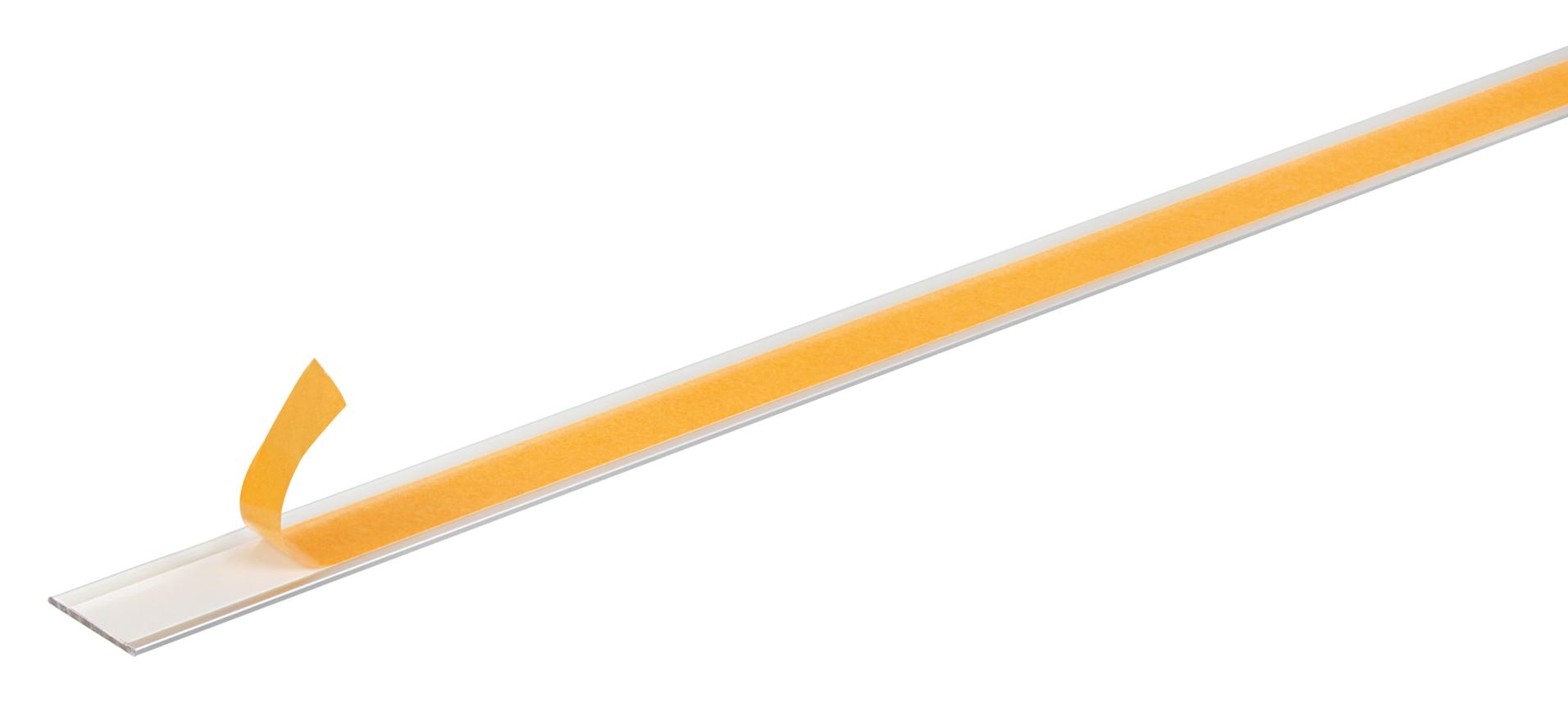 Alberts® Flachstange selbstklebend, Alu, Länge 1m-silberfarbig eloxiert-30 mm