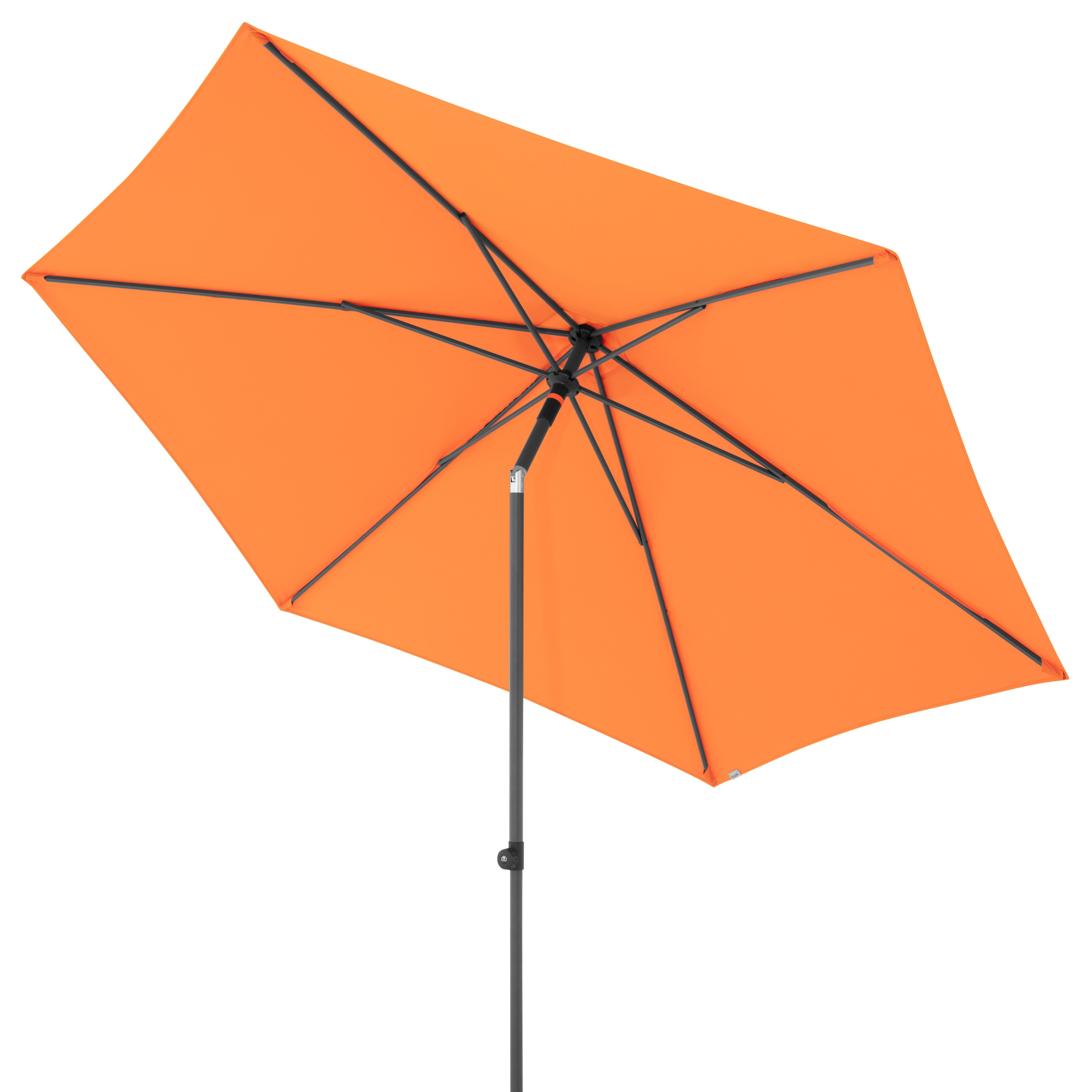 doppler Mittelmastschirm myZONE 300 Push up, Aluminium Anthrazit / 100 % Polyester 180 g/m²