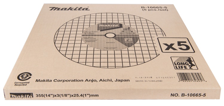 Makita Trennscheibe 355 mm (5 Stk.) B-10665-5
