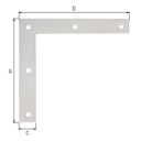 Alberts® Möbelwinkel weiß beschichtetHx 100x100x15mm