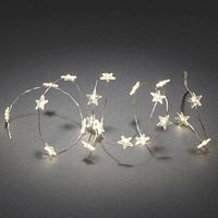 Konstsmide Weihnachtsbeleuchtung  LED Dekolichterkette 40 transparente Sterne