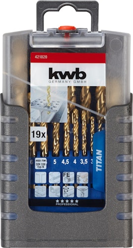 kwb TITAN Comp-Box 1-10 19-tlg 421820