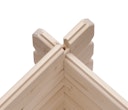 Karibu Woodfeeling Gartenhaus Bastrup 3 naturbelassen - 28 mm