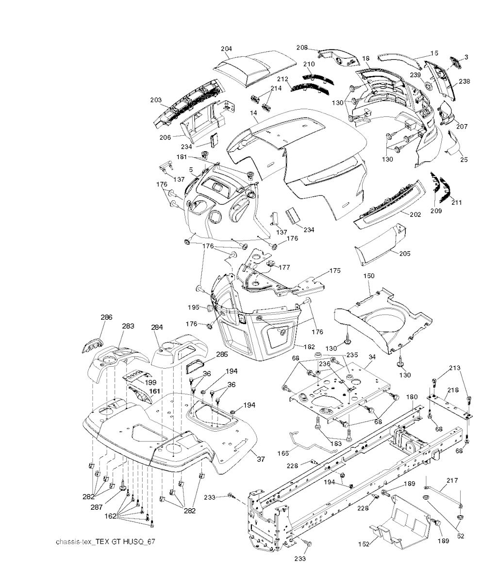 Explosionszeichnung Ersatzteile