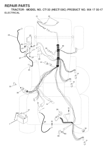 Husqvarna Gartentraktoren CT130, HECT130C, 954170017, 2000-03