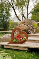 Badeko Herz „Lydia“ in Edelrostoptik (140 cm) zum Bepflanzen