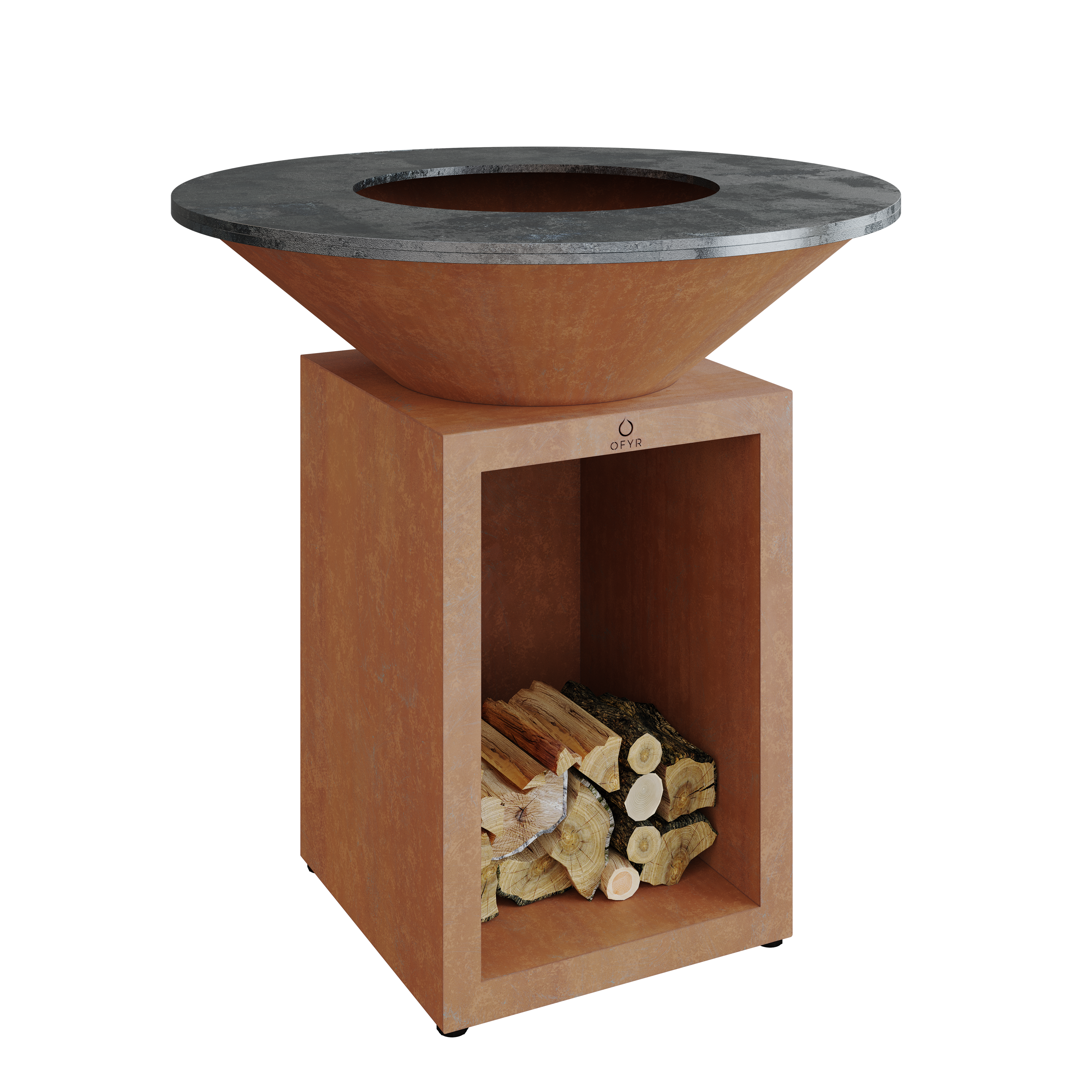 OFYR Plancha Grill Classic Storage Corten 100