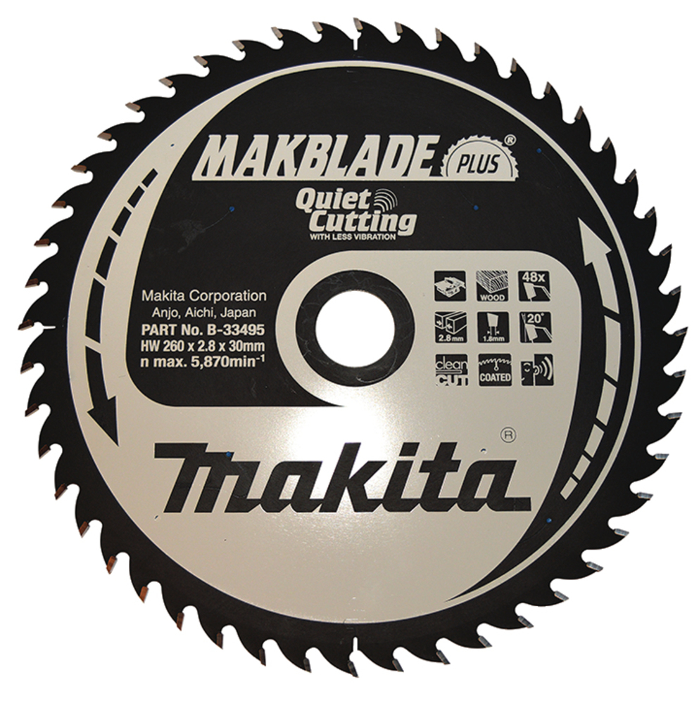 Makita MAKBLADE+ Sägeb. 260x30x48Z B-33495