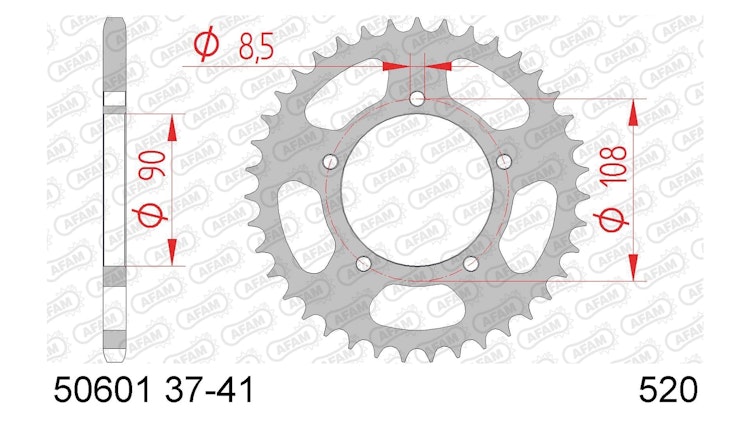 Afam Kettenrad 50601