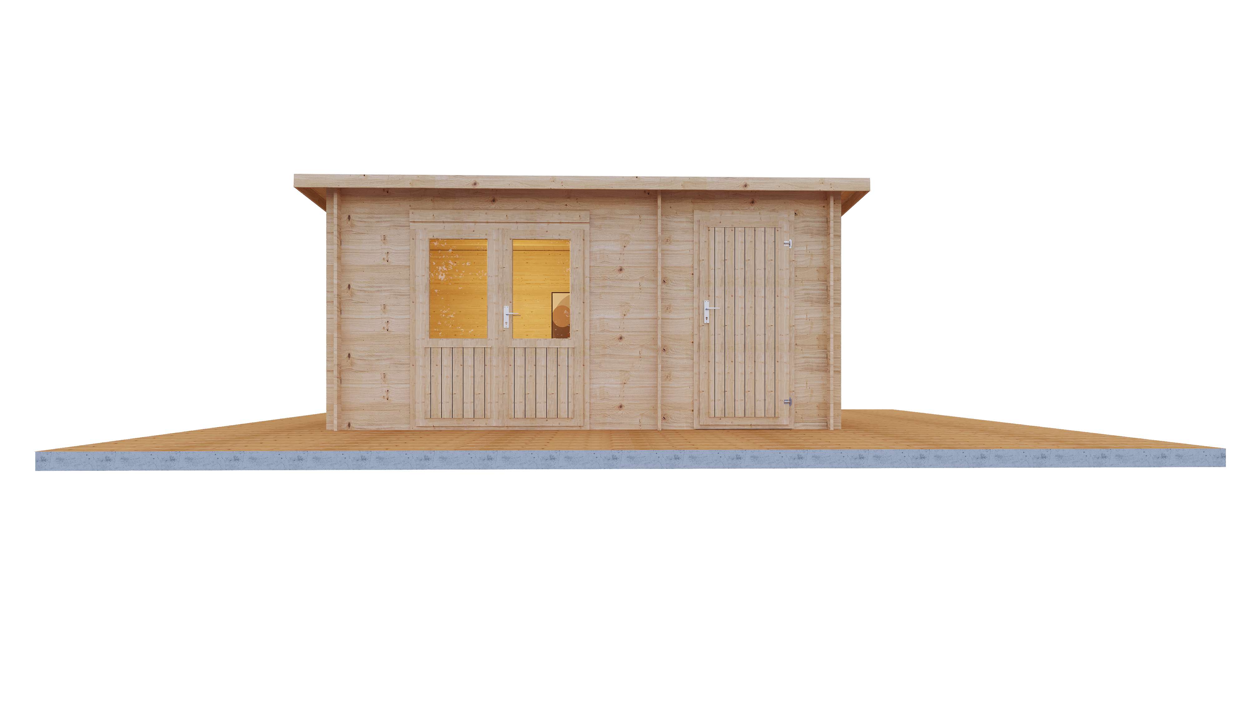 Wolff Finnhaus Gartenhaus Geeltje 4323 - 40 mm naturbelassen Inkl. Fußboden / Fundamenthölzer