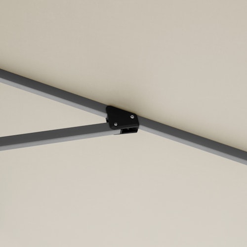 doppler Pendelschirm ACTIVE 260 x 350, Aluminium Silber / 100 % Polyester 180 g/m²