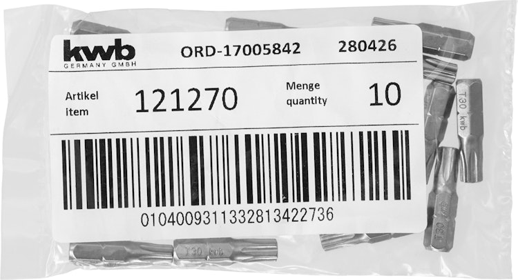 kwb Bit 25mm Torx 30 Industry LS 121270