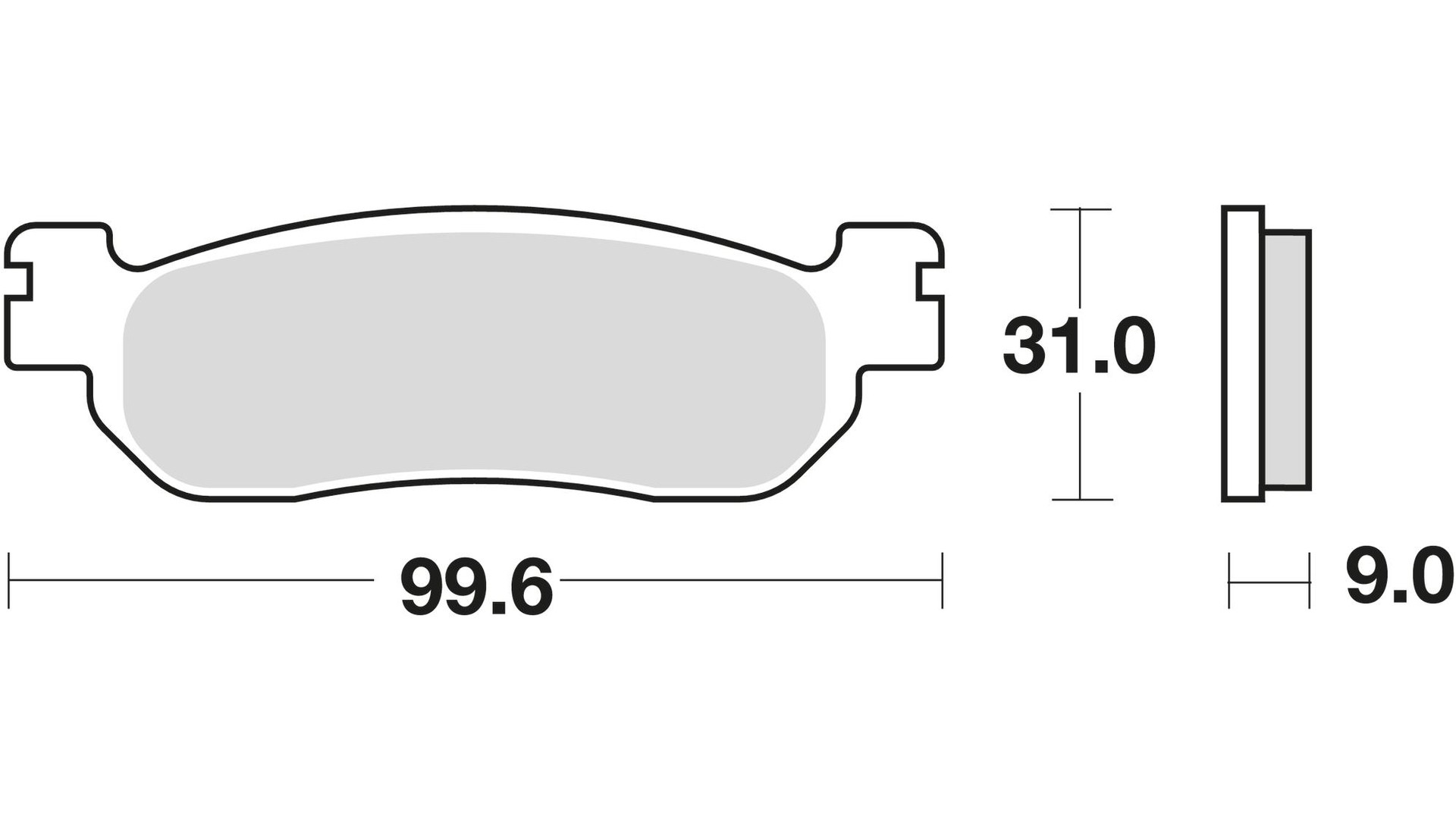 TRW Bremsbelag Typ SRM Sintermetall mit ABE, Bremsbelag "MCB 699" Satz
