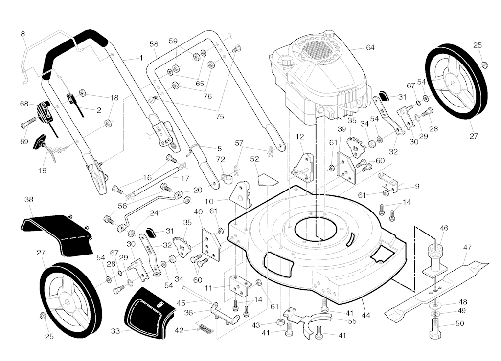 Explosionszeichnung Ersatzteile