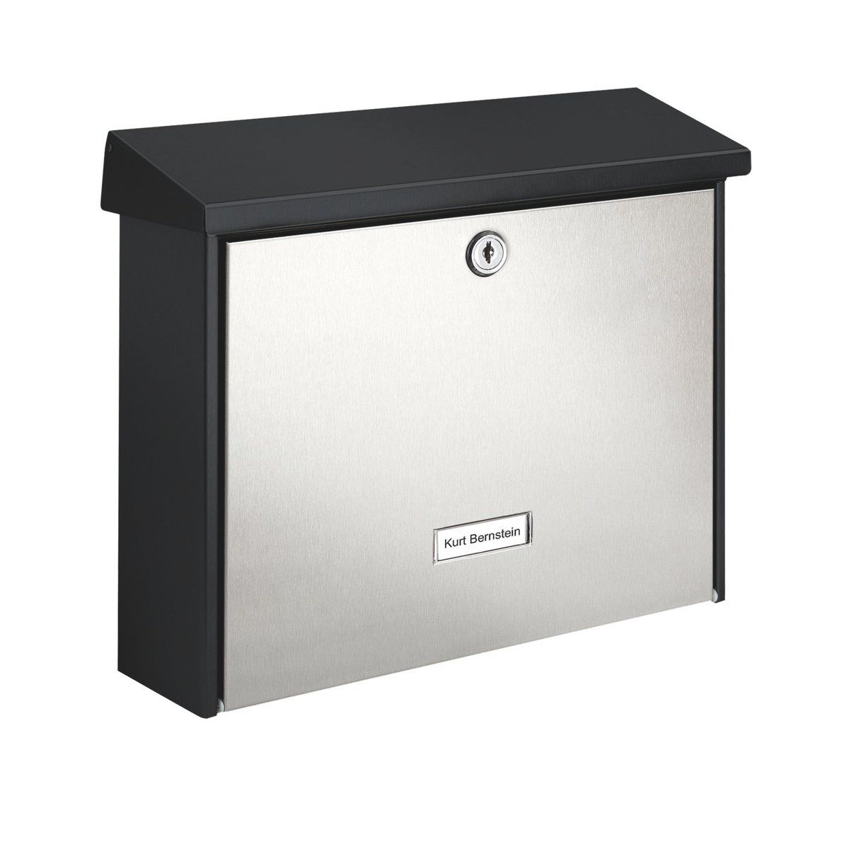 Burg Wächter Briefkasten London 6867 Black+Steel