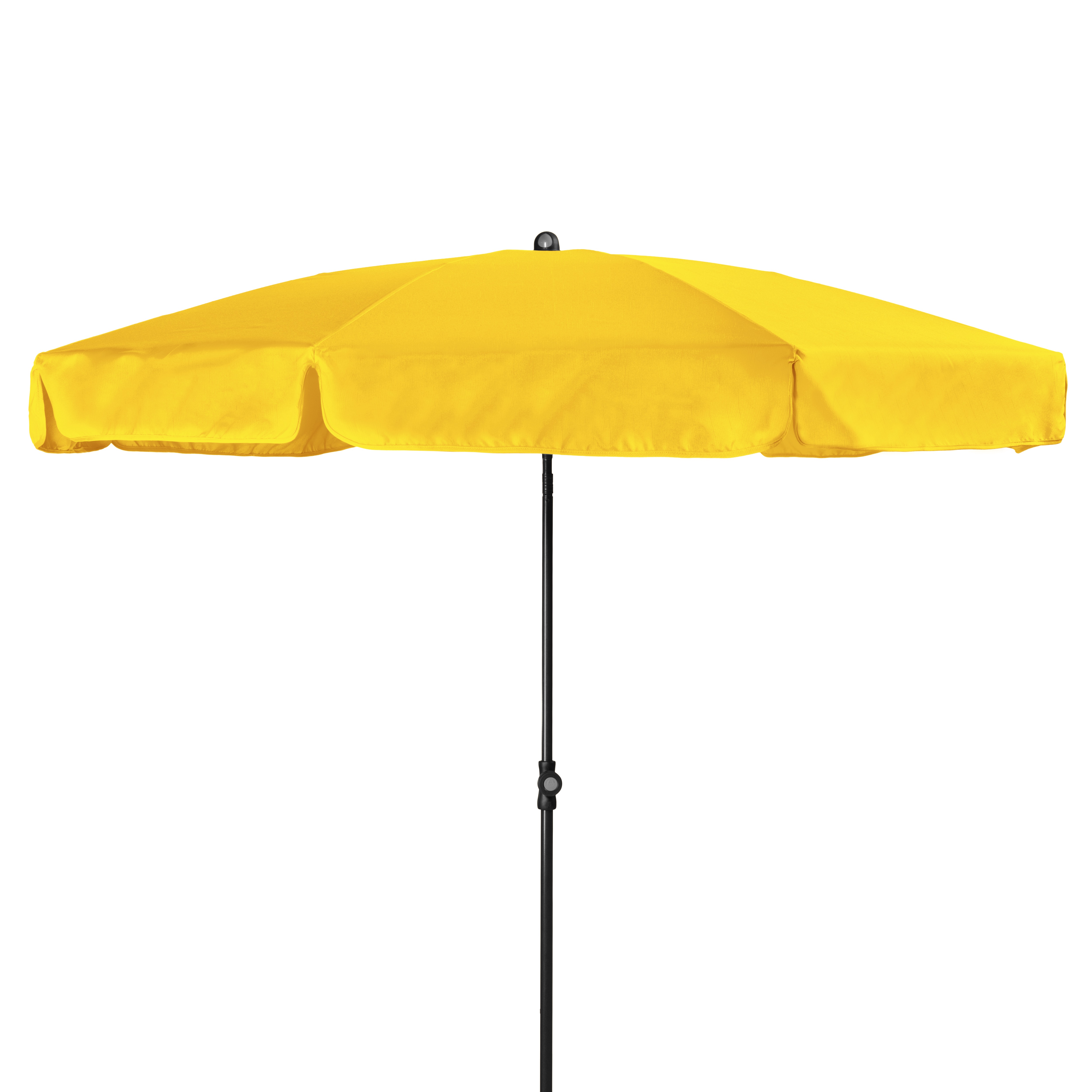 doppler Mittelmastschirm SUNLINE 200 Manual, Stahl Anthrazit / 100 % Polyester 160 g/m² Gelb