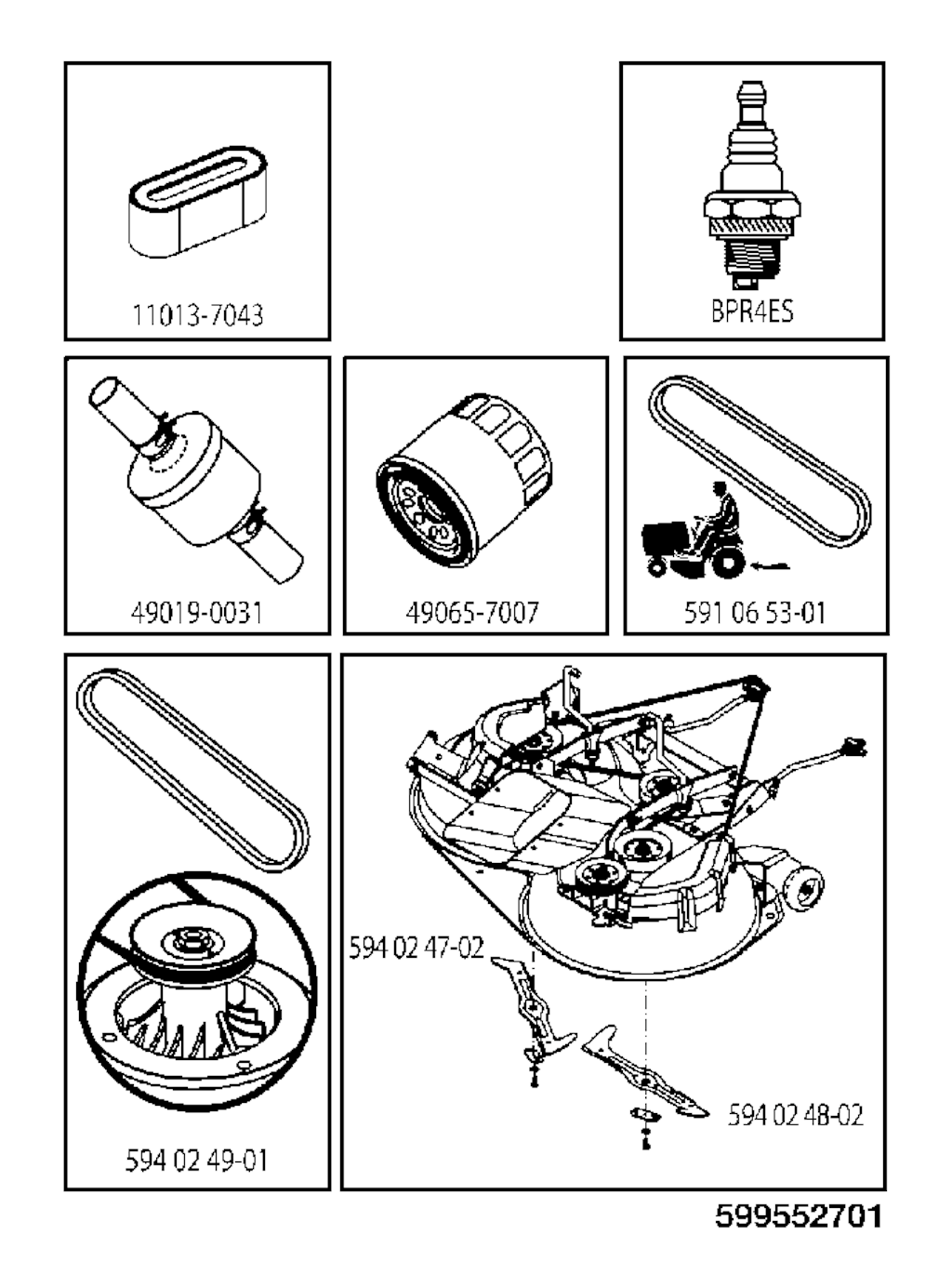 Explosionszeichnung Ersatzteile