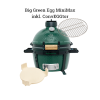 Big Green Egg Kamado Grill MINIMAX inkl. Carrier und ConvEGGtor