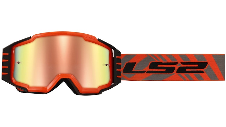 LS2 Crossbrille Charger Pro – Neonorange/Iridium