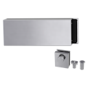 Vorschaubild Griffwerk PURISTO 1.0 -Edelstahl matt -Ganzglas- türbeschlagset -2-teiliger Bandsatz -ohne Griff mit Türschnäpper/Feststellset -Gegenkasten