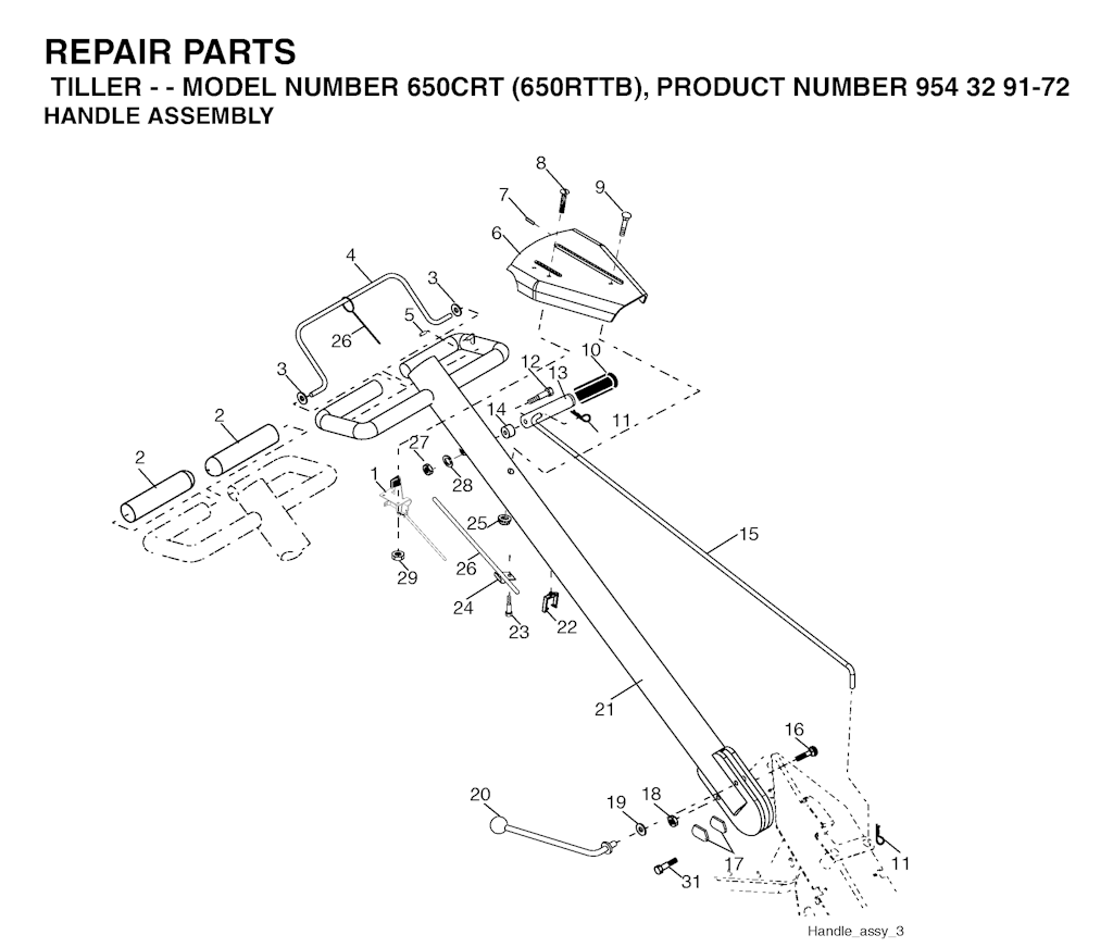 Explosionszeichnung Ersatzteile