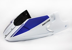 BODYSTYLE Sportsline Bugspoiler ABS Kunststoff weiß/blau für SUZUKI SV 650 