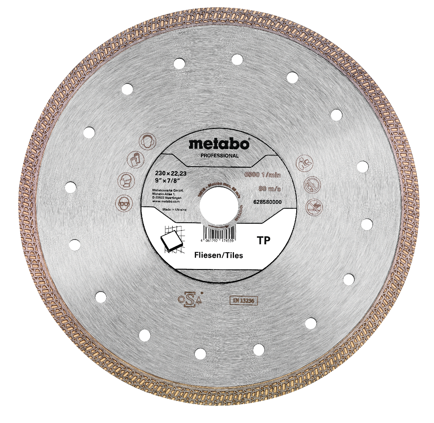 Metabo Diamanttrennscheibe 230x22,23mm"TP"Fliesen "professional"