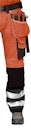 Vorschaubild Snickers 3233 Hi Vis Hose, Klasse 2 mit Holstertaschen