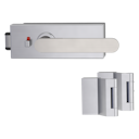 Vorschaubild Griffwerk PURISTO S -Edelstahl matt Ganzglastürbeschlagset -3-teiliger Bandsatz -mit AVUS -SG -smart2lock