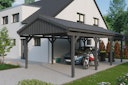 Vorschaubild Skan Holz Fichtelberg - Satteldach Einzelcarport Breite 423 cm