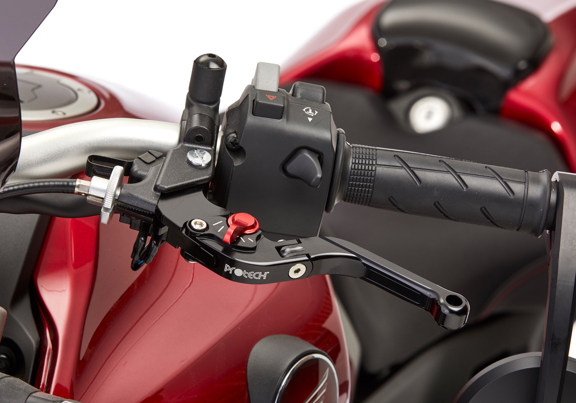PROTECH  Hebel Kupplungshebel Sport Alu & Stahl Rot/Schwarz für KAWASAKI Z900, Z900 (70 kW)