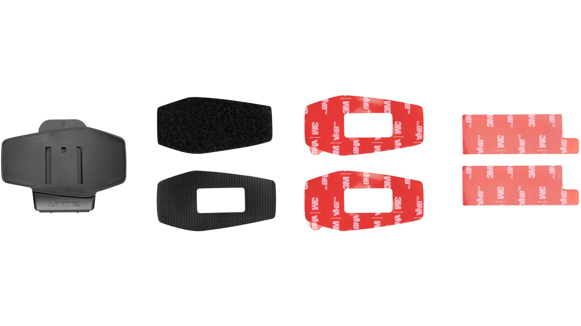 INTERPHONE Befestigungs-Kit Klettstreifen, Klemmhalterung, Klebestreifen 3M Für U-COM 4 und U-COM 2