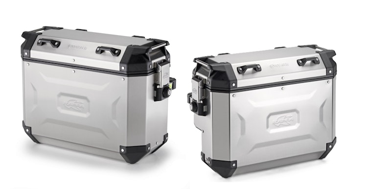 KAPPA Seitenkoffer K-Voyager Satz KVG , Silber