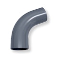 Vorschaubild Bogen 70°, Metall, Farbe dunkelgrau DN75