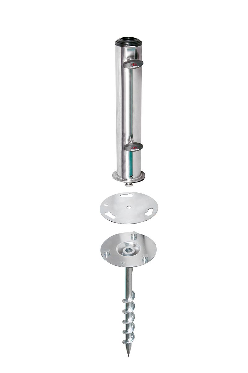 doppler Bodenanker GREENFIELD 48 mm, Edelstahl Standrohr