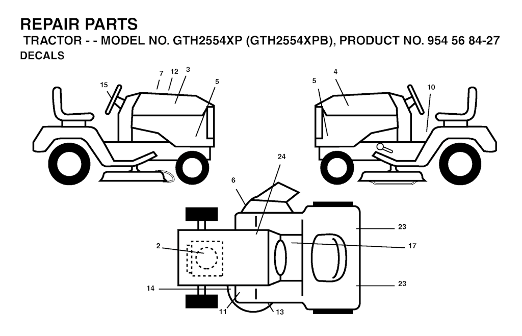 Explosionszeichnung Ersatzteile