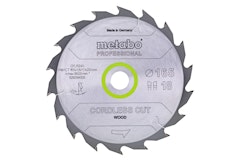 Metabo Sägeblatt "cordless cut wood - professional"165x1,6/1,1x20 Z18 WZ 20° Metabo Sägeblatt "cordless cut wood - professional"165x1,6/1,1x20 Z18 WZ 20°Zubehörbild