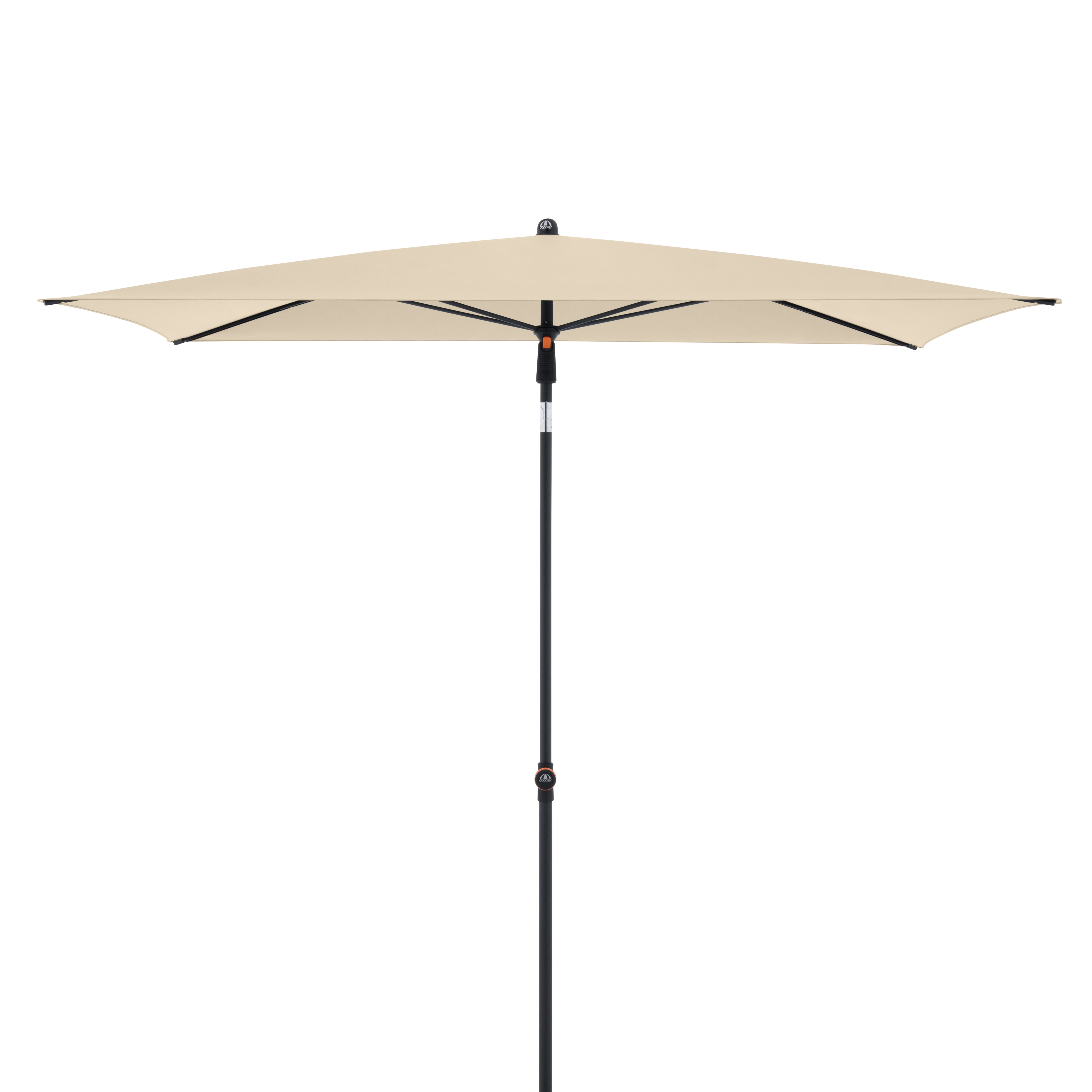 doppler Mittelmastschirm myZONE 190 x 125 Manual, Stahl Anthrazit / 100 % Polyester 180 g/m² Natur