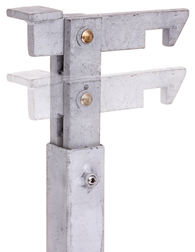 Alberts® Torfeststeller höhenverst.um120mm f.d.Befest.i.Boden,fvz.,z.Einbetonieren,H300mm 