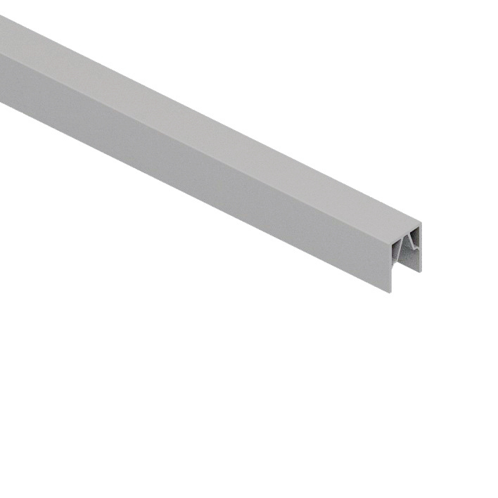 TraumGarten System Abschlussprofil oben, 174cm, silber