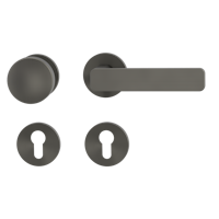 Griffwerk Wechselgarnitur VAYA 265 MINIMAL MODERN fast2fix Fast2Fix Rosetten rund Knopf R2 Kaschmirgrau R